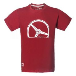 Koszulki sportowe męskie: PROJEKT 86 Koszulka T-shirt 008RD czerwona r. L