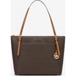 Michael Kors Voyager Large Torebka Brązowy. Pomarańczowe torebki klasyczne damskie Michael Kors, bez wzorów, z bawełny, bez dodatków. Za 1098,95 zł.