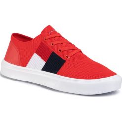 Sneakersy TOMMY HILFIGER - Lightweight Knit Flag Sneaker FM0FM02545 Fiery Red XA7. Czerwone sneakersy męskie TOMMY HILFIGER, bez zapięcia. W wyprzedaży za 289,00 zł.