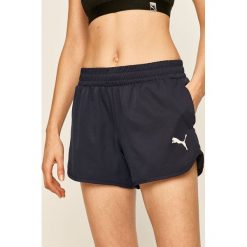 Puma - Szorty. Niebieskie spodenki sportowe damskie Puma, s, bez wzorów, z poliesteru, sportowe. W wyprzedaży za 79,90 zł.