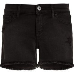 Abercrombie & Fitch CORE MIDI Szorty jeansowe washed black. Czarne spodenki chłopięce marki Abercrombie & Fitch, z elastanu. Za 129,00 zł.