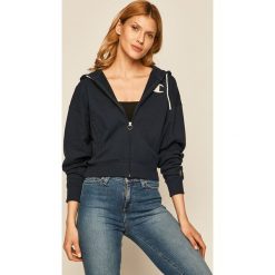 Champion - Bluza. Niebieskie bluzy damskie Champion, s, z aplikacjami, z bawełny, bez rękawów, z kapturem. Za 339,90 zł.