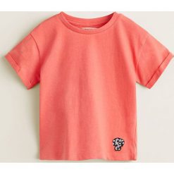 Mango Kids - T-shirt dziecięcy Marcos 80-104 cm. Białe t-shirty chłopięce marki Mango Kids, z haftami, z bawełny, bez rękawów. Za 19,90 zł.