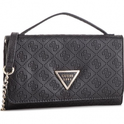 Torebka GUESS - HWSD66 91790 BLA. Czarne torebki klasyczne damskie Guess, z aplikacjami, ze skóry ekologicznej. Za 399,00 zł.