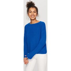 Sweter z zabudowanym dekoltem - Niebieski. Niebieskie bez kategorii Reserved, s. Za 59,99 zł.