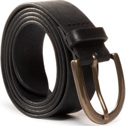 Pasek Damski WRANGLER - Casual Belt W0D6U1100 Black. Czarne paski damskie Wrangler, w paski, ze skóry, casualowe. Za 149,00 zł.