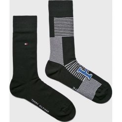 Tommy Hilfiger - Skarpety (2-pack). Czarne skarpetki męskie marki TOMMY HILFIGER, z bawełny. Za 59,90 zł.