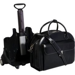 Torba MCKLEIN Glen Ellyn 15.6 cali Czarny. Czarne torby na laptopa Mcklein, bez wzorów, eleganckie. Za 1310,99 zł.