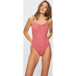 Seafolly - Strój kąpielowy. Różowe stroje kąpielowe damskie Seafolly, z haftami, z elastanu. W wyprzedaży za 299,90 zł.