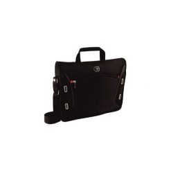 Torba na laptop Wenger messenger Developer 15'' poliester pojemność 9 l czarna. Czarne torby na laptopa marki Wenger, w paski, z poliesteru. Za 205,00 zł.