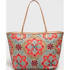 Desigual - Torebka. Szare torby na zakupy damskie marki Desigual, z poliesteru, na ramię, duże. Za 399,90 zł.