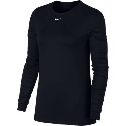 Bielizna Bluza Nike Pro LS All Over Mesh Top W Czarna. Czarna topy damskie Nike, bez wzorów, z meshu, bez kołnierzyka. Za 119,99 zł.