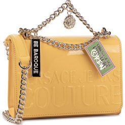 Torebka VERSACE JEANS COUTURE - E1VUBBO3 71279 600. Żółte torebki klasyczne damskie Versace Jeans Couture, bez wzorów, z jeansu, eleganckie, bez dodatków. Za 729,00 zł.