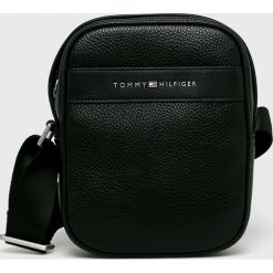 Tommy Hilfiger - Torba. Czarne torby męskie skórzane TOMMY HILFIGER, bez wzorów, ze skóry ekologicznej, sportowe, na ramię, małe. Za 339,90 zł.