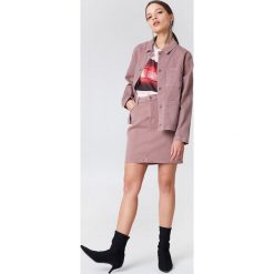 Samsoe & Samsoe Spódnica Pamela - Pink. Różowe spódniczki damskie marki Samsøe & Samsøe, w paski, z denimu. W wyprzedaży za 202,47 zł.