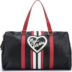TWINSET Torba podróżna Czarny. Czarne torebki klasyczne damskie Twinset, w paski, z materiału. Za 855,95 zł.