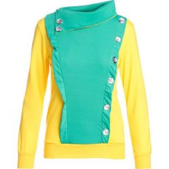 Zielona Bluza Flighty. Zielone bluzy damskie Multu, s, bez wzorów, z flicu, bez rękawów, bez kaptura. Za 14,99 zł.