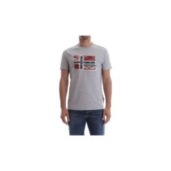 T-shirty z krótkim rękawem Napapijri SENOU N0YHCZ. Szare t-shirty męskie Napapijri, s, bez wzorów, bez kołnierzyka, krótkie. Za 150,63 zł.