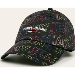 Tommy Jeans - Czapka. Czarne czapki damskie Tommy Jeans, bez wzorów, z bawełny. Za 149,90 zł.