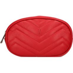 Torebki klasyczne damskie: Skórzana torebka „Neuilly” w kolorze czerwonym na pasek – 18 x 16 x 11 cm