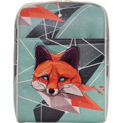 Plecaki damskie: Plecak „Red Fox” w kolorze turkusowo-pomarańczowym – 32 x 25 x 13 cm