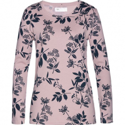 Bluza dresowa bonprix matowy jasnoróżowy - ciemnoniebieski. Fioletowe bluzy damskie bonprix, z nadrukiem, z dresówki, bez rękawów, bez kaptura. Za 54,99 zł.
