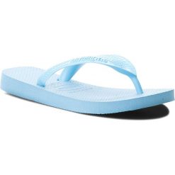 Japonki HAVAIANAS - Top 40000290061 Blue Splash. Niebieskie japonki damskie marki Havaianas, z tworzywa sztucznego, na wysokim obcasie. Za 79,00 zł.