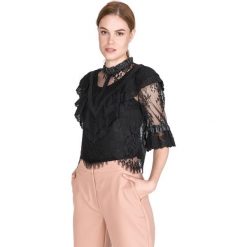 TWINSET Bluzka Czarny. Czarne bluzki damskie Twinset, s, bez wzorów, z wiskozy, bez kołnierzyka, bez rękawów. Za 797,95 zł.