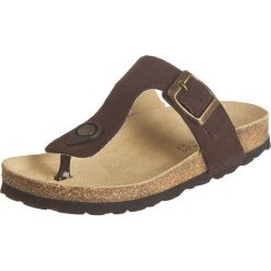 Buty dziecięce: Skórzane japonki w kolorze brązowym