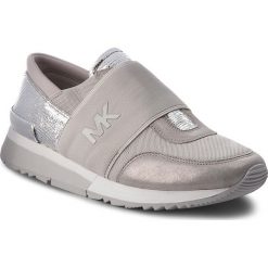 Sneakersy MICHAEL MICHAEL KORS - Mk Trainer 43T8MKFS3D Alum/Silv. Szare półbuty damskie MICHAEL Michael Kors, z zamszu. W wyprzedaży za 429,00 zł.