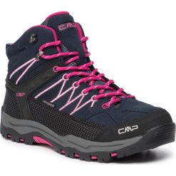 Trekkingi CMP - Kids Rigel Mid Trekking Shoes Wp 3Q12944J B.Blue/Rose 80BN. Niebieskie śniegowce dziewczęce CMP, bez zapięcia. W wyprzedaży za 259,00 zł.