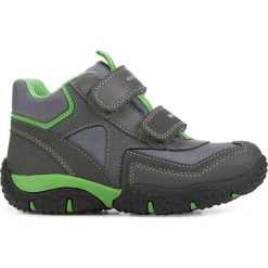 Geox tenisówki chłopięce Baltic 25 szary/zielony. Szare buty chłopięce sportowe Geox, bez zapięcia. Za 239,00 zł.
