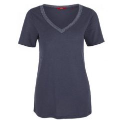 S.Oliver T-Shirt Damski 42 Ciemnoniebieski. Szare t-shirty damskie S.Oliver, s, dekolt w kształcie v. W wyprzedaży za 69,00 zł.