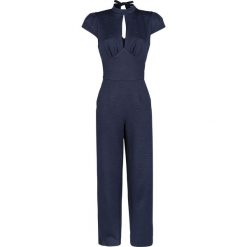 Kombinezony damskie: Voodoo Vixen Maude High Neck Jumpsuit Kombinezon niebieski