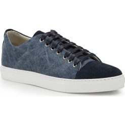 Buty męskie 86-M-050-7. Niebieskie buty sportowe męskie Wittchen, z materiału, na sznurówki, tenisowe. Za 299,00 zł.