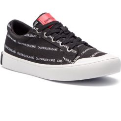 Tenisówki CALVIN KLEIN JEANS - Donald S0574 Marquee. Czarne półbuty męskie marki Calvin Klein Jeans, na co dzień, bez wzorów, z jeansu, eleganckie, bez zapięcia. Za 569,00 zł.