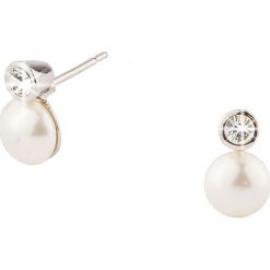 Kolczyki damskie: Kolczyki-wkrętki z kryształkami Swarovski i perłami