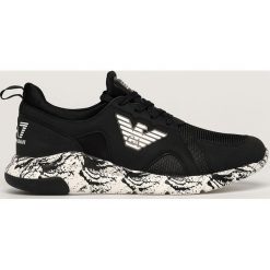 EA7 Emporio Armani - Buty. Czarne sneakersy męskie EA7 Emporio Armani, na sznurówki. Za 689,90 zł.