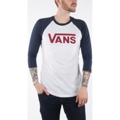 Vans Classic Raglan Koszulka Biały. Białe podkoszulki męskie Vans, xl, z nadrukiem, z bawełny, z długim rękawem. Za 137,95 zł.