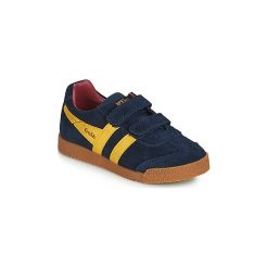 Buty Dziecko Gola HARRIER VELCRO. Niebieskie trampki dziewczęce marki Gola, bez wzorów, bez zapięcia. Za 239,00 zł.