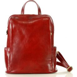 Marco mazzini elegancki plecak skórzany italiano tompanato czerwony. Czerwone plecaki damskie MAZZINI, bez wzorów, ze skóry, eleganckie. W wyprzedaży za 379,00 zł.