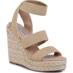 Espadryle STEVE MADDEN - Shimmy SM11000974-02002-380 Nat Raffia. Brązowe espadryle damskie Steve Madden, bez wzorów, ze skóry ekologicznej, bez obcasa, na obcasie. Za 399,00 zł.