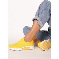 Żółte Buty Sportowe Nautiney. Żółte buty sportowe damskie Born2be, bez wzorów, sportowe. Za 59,99 zł.