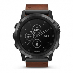 ZEGAREK GARMIN Fenix 5X 010-01989-03. Czarne zegarki męskie marki Garmin, ze stali. Za 3870,00 zł.