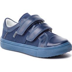 Sneakersy BARTEK - 15607-5/OKA Niebieski. Niebieskie trampki chłopięce marki Bartek, bez wzorów, ze skóry, na rzepy. Za 199,90 zł.