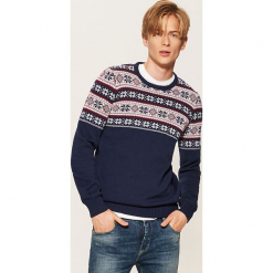Wzorzysty sweter - Granatowy. Niebieskie bez kategorii House, s. Za 89,99 zł.