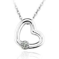 Naszyjnik z kryształem Swarovski - dł. 40 cm. Szare naszyjniki damskie Metropolitan, Smithfield, Crystal Deluxe & Co., z kryształem. W wyprzedaży za 26,95 zł.