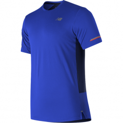 New Balance MT81200PC. Niebieskie t-shirty męskie marki New Balance, s, z poliesteru, do biegania. W wyprzedaży za 59,99 zł.