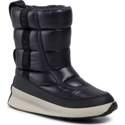 Śniegowce SOREL - Out N About Puffy Mid NL3394 Black 010. Niebieskie kozaki damskie Sorel, z gumy, bez zapięcia. W wyprzedaży za 359,00 zł.