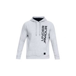 Bluzy Under Armour Rival Fleece Script Hoody 1322028-036. Szare bluzy męskie Under Armour, s, bez wzorów, bez kołnierzyka, bez rękawów, bez kaptura. Za 179,99 zł.
